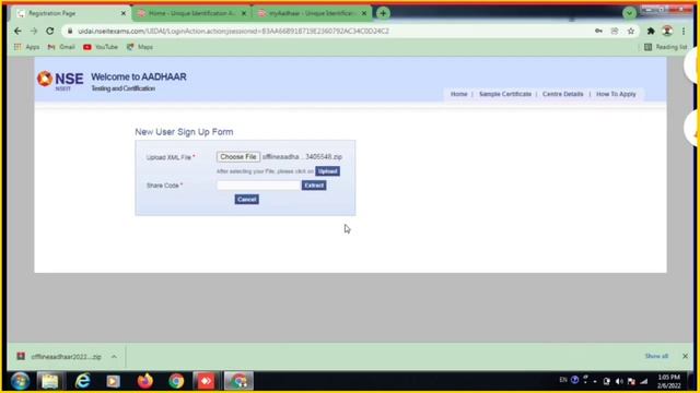 Aadhar Exam Form Online User Id And Password 2022-23 | Offine E-kyc XML File And Share Code || смотреть онлайн
