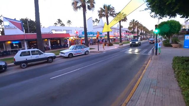 Испания о.Майорка/Мой отдых/Обзор вечерних улиц и торговых рядов ч.1 смотреть онлайн