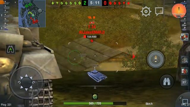 World Of Tanks Blitz EU First Game On Chi-Nu on EU смотреть онлайн