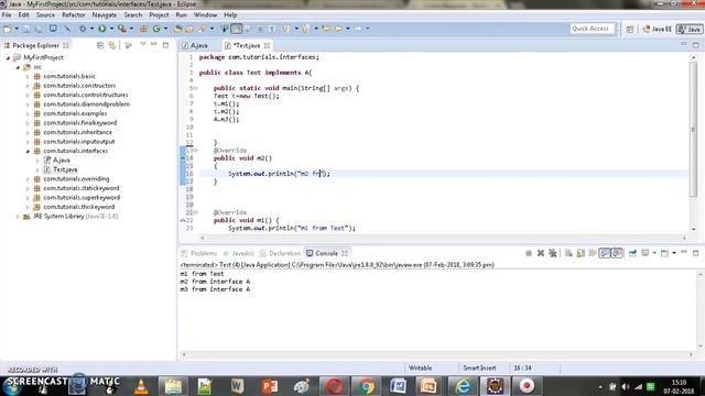 Core Java 56 - Interface Example For default And static methods смотреть онлайн