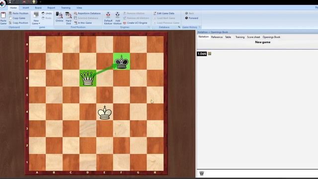 Как поставить мат ферзем в шахматах смотреть онлайн