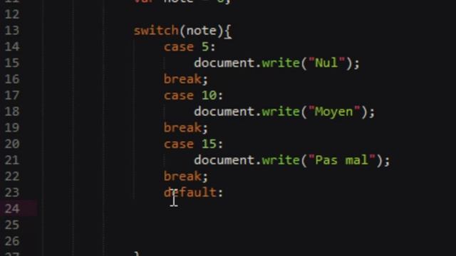Javascript - 21 - L'instruction switch смотреть онлайн