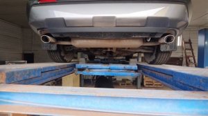 Четырёхстоечный подъёмник с траверсой и стендом сход развала