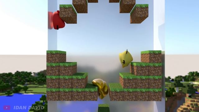 ➤ Pacman vs Angry birds [softbody race] 🐦 смотреть онлайн