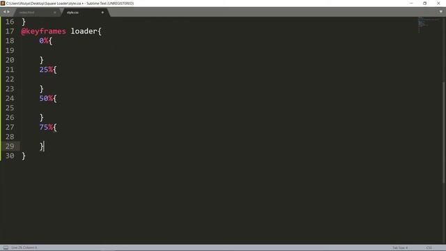 Square Fill loader Using HTML and CSS Only | Pure CSS | HTML Tutorial смотреть онлайн