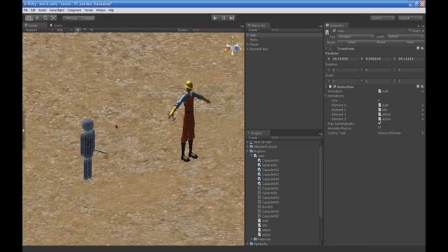 Unity3D Урок 18 [Перенос персонажа в Unity3d]