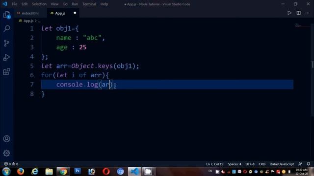 JavaScript ES6 Object.Keys() in Tamil смотреть онлайн