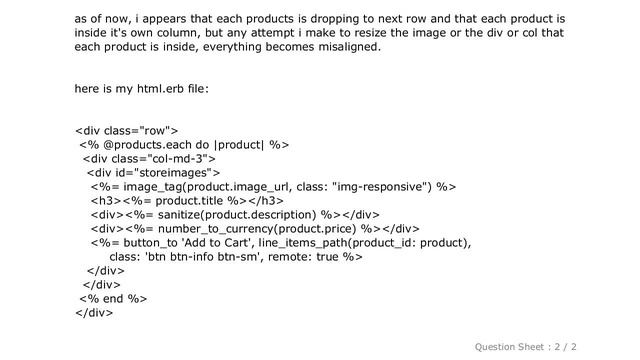 HTML : Bootstrap grid system formatting photos in Rails смотреть онлайн
