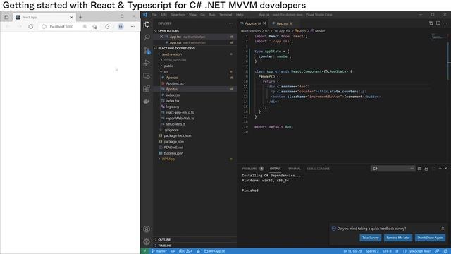 React JS for .NET Developers - get started in 10 minutes! смотреть онлайн