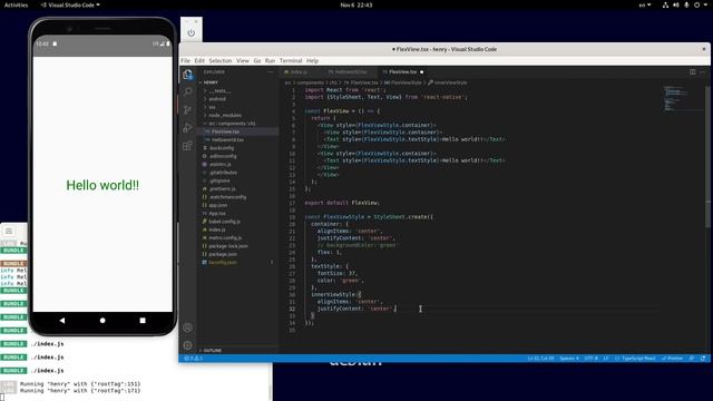 Get start react native with Henry P3 - Flex Property смотреть онлайн