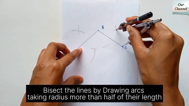 Steps to Draw an Arc passing through Three given points| Engineering Drawing смотреть онлайн