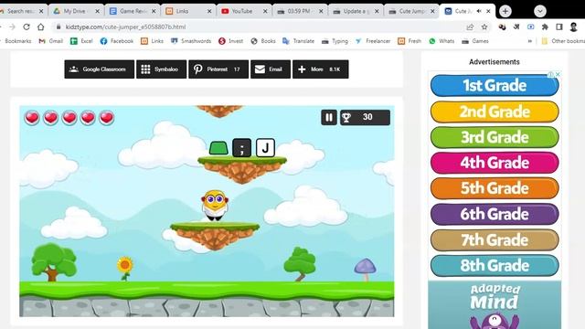 Typing Game: Cute Jumper (2.0/5.0) — How to play & Review смотреть онлайн