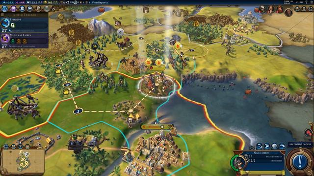 Civilization VI - Let's Play as Kongo #5 (Deity) смотреть онлайн
