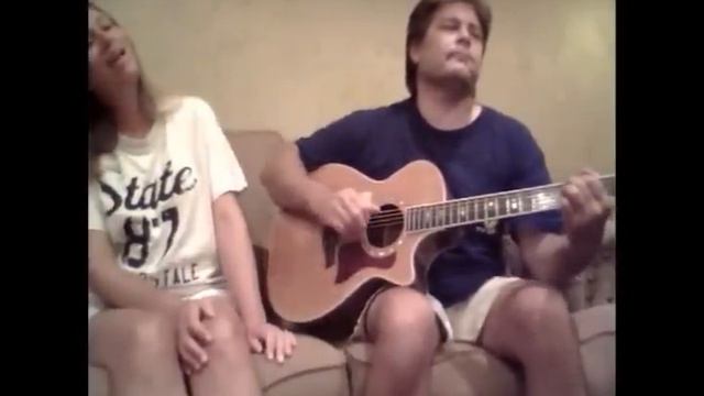 rusted root, send me on my way cover, dave and kate somogyi, authentic riffs смотреть онлайн