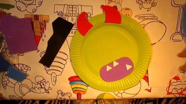 Аппликация Монстры Monsters ожившие тарелочки Часть 1 смотреть онлайн