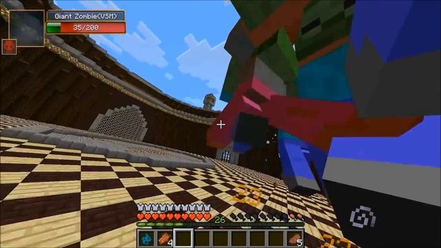 GIANT ZOMBIE VS HULK - Minecraft Mod Battle - Mob Battles - Superheroes Unlimited and Vs Mobs Mods смотреть онлайн