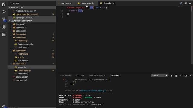 Javascript boot camp - Caesar cipher смотреть онлайн