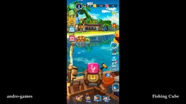 Fishing Cube (by mobirix) - sports game for Android and iOS - gameplay. смотреть онлайн