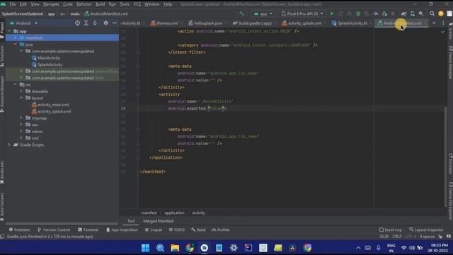 Splash Screen in Android Studio using Kotlin | Animated Splash Screen смотреть онлайн