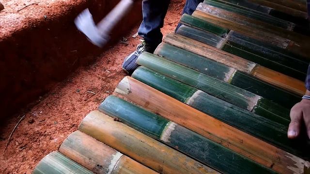 Building Warm Bushcraft And Comfortable Dugout | Survival Shelter , Fireplace