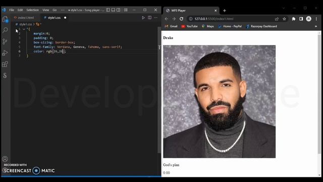 How to make Mp3 music player || Part - 4 || HTML, CSS & JavaScript --- Developer Dude смотреть онлайн