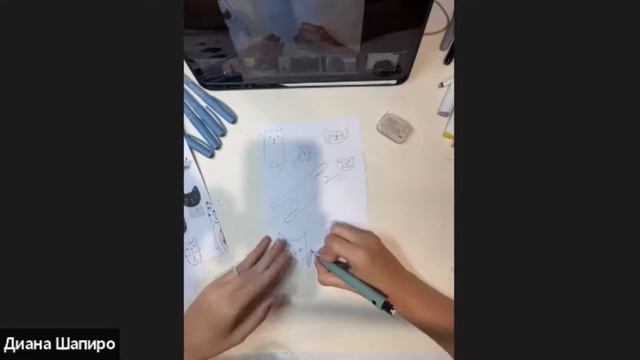Котики ▶ Рисование акварелью смотреть онлайн
