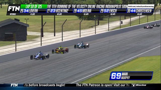 Velocity Online Racing IR-18 Series || Race 9 - The Indianapolis 500-K смотреть онлайн