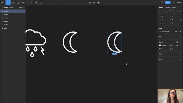 Figma Beginners Icons Moon смотреть онлайн