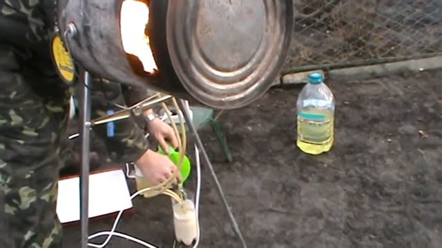 Водотопливная эмульсия.На основе пиролизного масла. смотреть онлайн