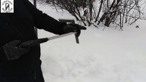 Якутская пешня, как сделать , размеры , тест.