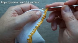 Простое соединение тканей крючком