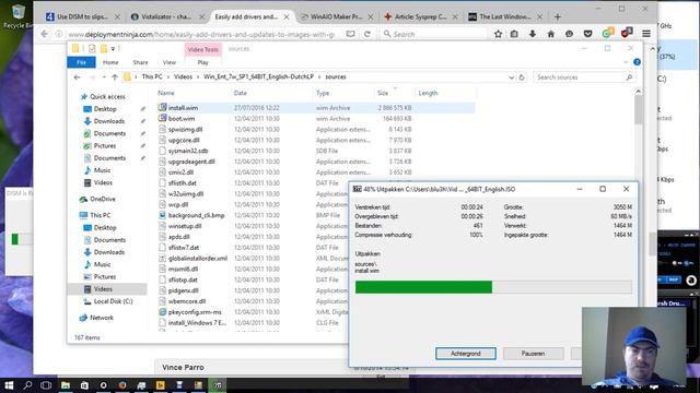 Slipstream Windows 7 language pack with DISM GUI offline (slipstream sysprep in next video) смотреть онлайн