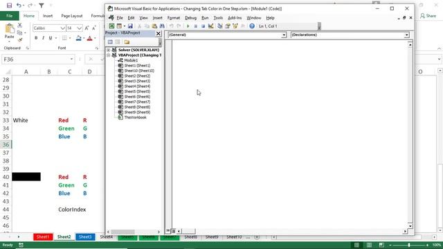 Color All Excel Sheet Tabs Differently in One Step смотреть онлайн