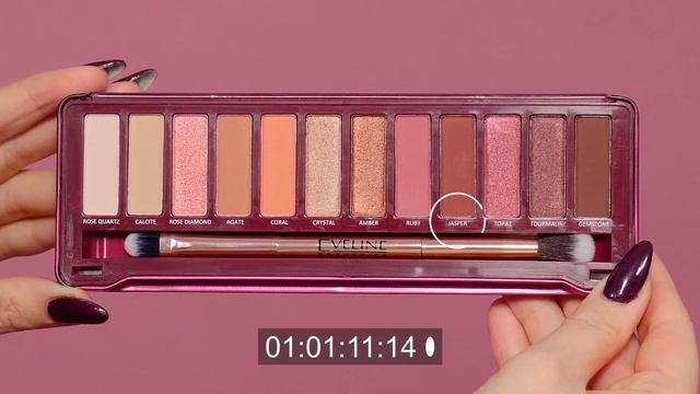 ? #EvelineInspiruje – Paleta RUBY GLAMOUR – Prosty świeży Makijaż Na Dzień ?