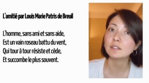 Стихотворение на французском c разбором №50 «L'amitié»