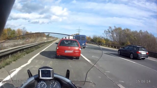 BMW K 1200 LT, Highspeed On German Autobahn