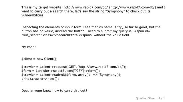 HTML : PHP Goutte. Select button without "value" field смотреть онлайн