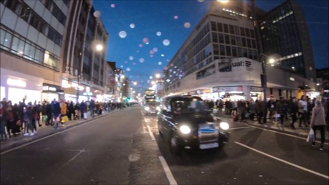 Christmas Walk ? on Oxford Street ?, London [4K] смотреть онлайн