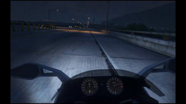 GTA 5 Los Santos night ride on a Shitzu Hakuchou смотреть онлайн