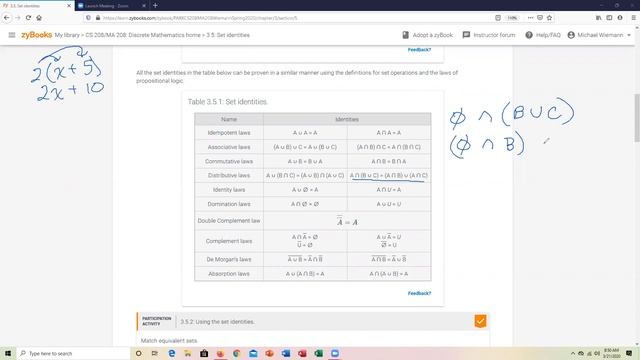 CS208 ZyBook Section 3 5 смотреть онлайн