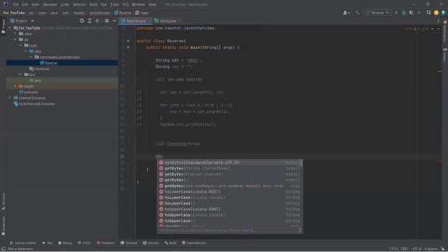 Important Java Interview Programs | 01 | How to reverse a String | Test Automation | Sinhala смотреть онлайн