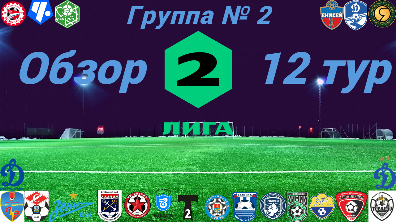 Вторая лига. Обзор 12-го тура группа № 2, сезон 2022/23 смотреть онлайн