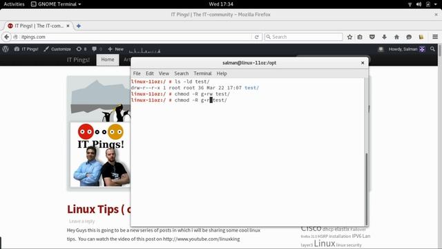 Linux Tips & Tricks ( chmod ) смотреть онлайн