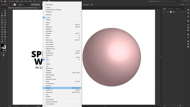 Warp Text To 3D Sphere Shape In Adobe Illustrator - Graphic Design Tutorial смотреть онлайн