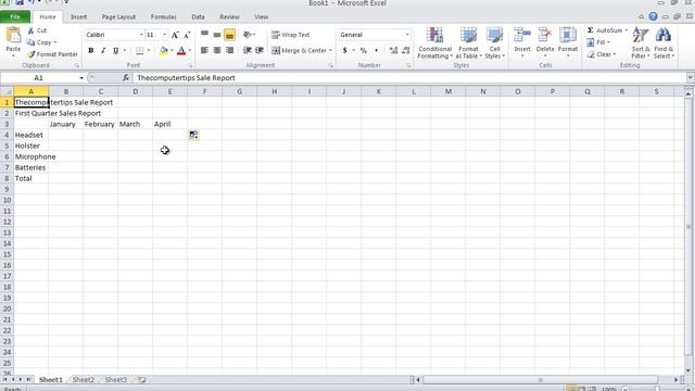 Microsoft Excel 2010 how to create a sales report part 2 смотреть онлайн