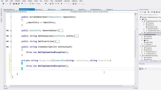 Примеры C#. DataGenerator. Тесты и рефакторинг смотреть онлайн