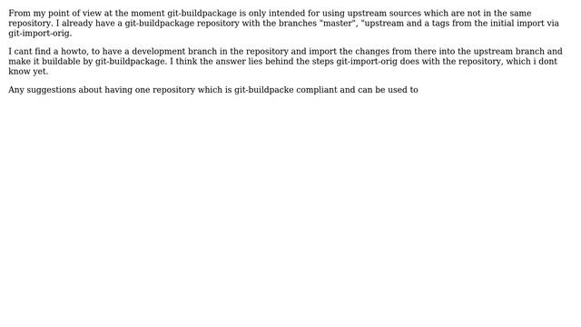 Ubuntu: Howto handle packaging and development in one git repository? смотреть онлайн