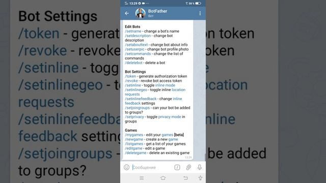 как зделать бота в телеграме смотреть онлайн