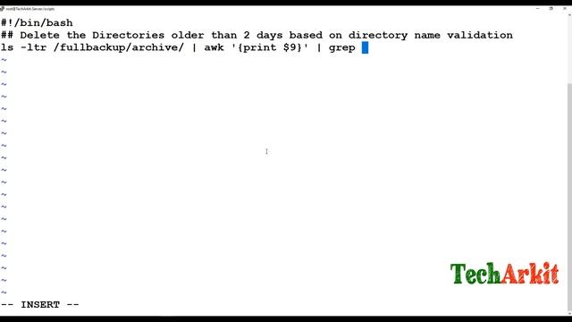 Advanced Shell Scripting Tutorial | Delete More Than X Days Directories | Tech ArkIT смотреть онлайн