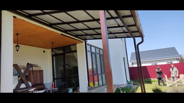 навес из металла